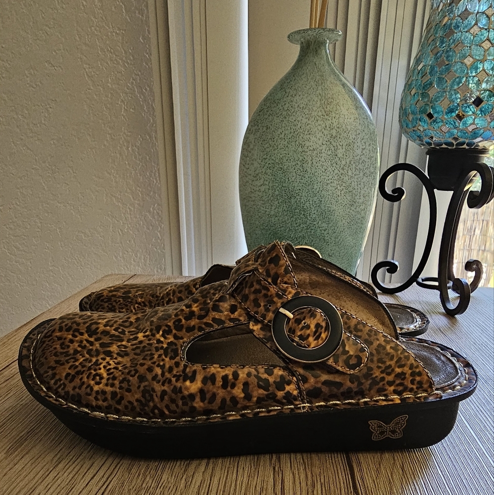 Alegria leopard platform mules/cloggs size 8.5 (EU 39) - Picture 3 of 8